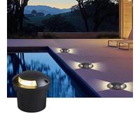 THEGA Lampada da Esterno A LED per Esterni - Luci da Incasso A Bassa Tensione da 24 V, Faretto da Terrazza Impermeabile IP65, Illuminazione da Percorso A 2 Lati Fortress(Yellow,12W)