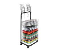 THEGA Stendino per Pittura - Stendino per Pittura con Rotelle, Ripiani Flessibili, Design Rivestito A Polvere, Robusto Rack per Asciugare La Vernice con Ruote Bloccabili (Size : 35 Floors)