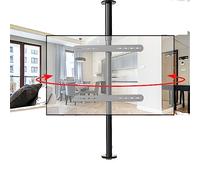 THEGA Supporto da Pavimento per Telaio TV LCD Rotante A 360 Gradi - Supporto da Soffitto per TV Orientabile con Inclinazione Regolabile, Adatto per Display A LED da 32-75 Pollici (Size : 60-85cm)