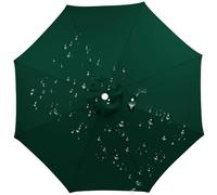 THEGA Telo di Ricambio per Ombrellone, Telo di Ricambio per Ombrellone A 6 Stecche E 8 Stecche, Telo di Copertura per Ombrellone da Giardino, Ombrellone da Giardino UV30+(Green2,2m/6.5ft(8-Ribs))