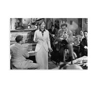THEGIS Poster su tela con cantante jazz Billie Holiday e Louis Armstrong a New Orleans, decorazione per camera da letto, sport, ufficio, stanza, regalo, senza cornice, 60 x 90 cm