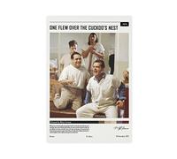 THEGIS Poster su tela con film Qualcuno volò sul nido del cuculo, decorazione per camera da letto, sport, ufficio, stanza, regalo, senza cornice, 30 x 45 cm