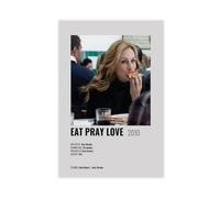 THEGIS Poster su tela del film "Eat Pray Love", decorazione per camera da letto, sport, ufficio, stanza, regalo, senza cornice, 30 x 45 cm
