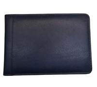 TheGloveHut Porta badge da viaggio in vera pelle di alta qualità per disabili, blu navy, Taglia unica, portafoglio in pelle
