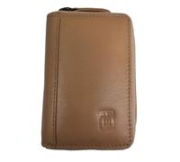 TheGloveHut Porta carte di credito a fisarmonica in pelle di alta qualità, con protezione RFID, in confezione regalo, Nude, Taglia unica, porta carte consertina