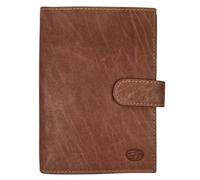 TheGloveHut Porta passaporto da viaggio in vera pelle, organizer per documenti con protezione RFID, Marrone chiaro, porta passaporto in pelle
