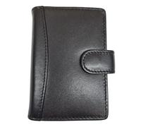 TheGloveHut Portafoglio porta carte di credito, unisex, in morbida pelle, con protezione RFID, Nero , Taglia unica, titolare della carta