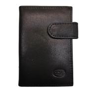 TheGloveHut Portafoglio unisex in vera pelle a forma di fisarmonica, Nero , Taglia unica, porta carte in pelle