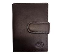 TheGloveHut Portafoglio unisex in vera pelle super morbida colorata porta carte di credito borsa ID Holiday, Marrone, Taglia unica, porta carte in pelle