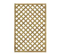 TheGoodGarden Grigliato in Legno a Maglia Diagonale Gaia 120x180 Cm Color Naturale impregnato in Autoclave