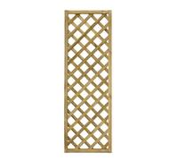 TheGoodGarden Grigliato in Legno Pannello Frangivista impregnato in Autoclave Maglia Diagonale Trendy Color Naturale 60X180 cm - Spedizione Gratuita da 99€