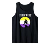 Theirwolf LGBT Gay Pride Maglietta Non binaria per Lupi mannari Canotta