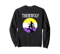 Theirwolf LGBT Gay Pride Maglietta Non binaria per Lupi mannari Felpa