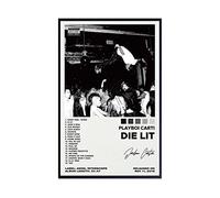 Theissen Playboi Carti Poster Die Lit Album Cover Poster, Poster per camera da letto Decorazione da parete - Poster opaco senza cornice regalo 28 cm x 43 cm