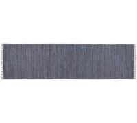 Theko Happy Cotton - Tappeto 100% cotone, 70 cm x 250 cm, colore: Antracite