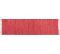 Theko Happy Cotton - Tappeto 100% cotone, colore: rosso, 70 cm x 250 cm