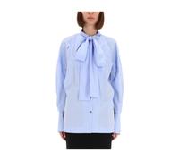 TheLatest - Cecilia Bow-Detail Shirt - - Blouses & Shirts - Donna - Blu - S