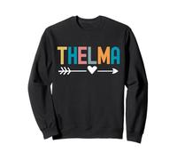 Thelma Retro Color Love Cute Abbinata ai Migliori Amici Felpa
