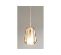 THELMA SOSPENSIONE SINGOLA IN VETRO SOFFIATO TRASPARENTE, FUME O AMBRA D19 CM DESIGN MODERNO