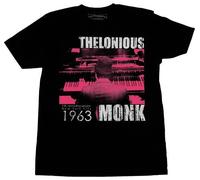 Thelonious Monk CBS 1963 Cool Jazz Musicista Musica Uomo Maglietta JMM-MNK-1002