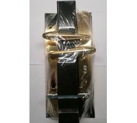 THEMA - 1 MANIGLIA CON PLACCA SERIE CIGNO ORO LUCIDO 8X70 ART. MTH103G0170