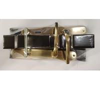 THEMA - MANIGLIA CON PLACCA SERIE CIGNO FINITURA ORO LUCIDO FORO PATENT