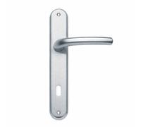 THEMA - MANIGLIA CON PLACCA SERIE DELTA CROMO FORO PATENT