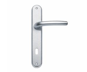 THEMA - MANIGLIA CON PLACCA SERIE DELTA CROMO FORO PATENT