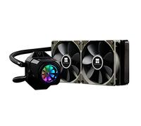 Themalright Turbo Right 240C, raffreddamento ad acqua compatto da 240 mm, per CPU Intel e AMD, 2 ventole PWM da 120 mm (600 - 1800 giri/min, 19 - 25 dB(A), 43,77 - 131,3 m³/h), illuminazione RGB (AURA
