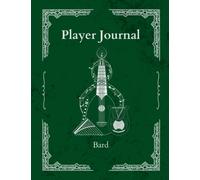 Themed Player's Journal with Character Sheet for DND, Bard, Green