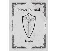 Themed Player's Journal with Character Sheet for DND, Paladin, White