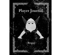 Themed Player's Journal with Character Sheet for DND, Rogue, Black
