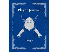 Themed Player's Journal with Character Sheet for DND, Rogue, Blue