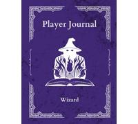 Themed Player's Journal with Character Sheet for DND, Wizard, Purple