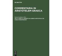 Themistii in Libros Aristotelis de Caelo Paraphrasis (Copertina rigida)