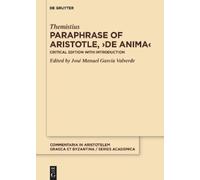 Themistius Paraphrase of Aristotle, ›De anima‹ (Copertina rigida)