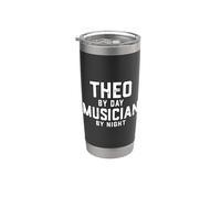 Theo - Costume da musicista per Halloween, generazione Z, Millennial Meme Theo Bicchiere termico in acciaio inox doppia parete