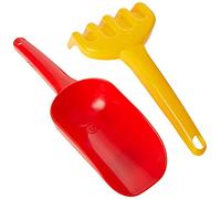 Theo Klein 2128 Paletta e rastrello da Spiaggia Aqua Action, Set di Giochi colorati da Spiaggia e sabbiera, Giocattoli per Bambini da 1 anno in su