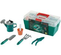 Theo Klein 2791 Bosch Box professionale da Giardinaggio, Include una Paletta, un rastrello e molto altro I, Giocattoli per Bambini dai 3 Anni in su
