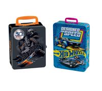 Theo Klein 2881 Valigetta di Raccolta Hot Wheels, Valigetta in Metallo Che può C
