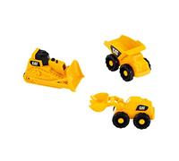 Theo Klein 3236 Set di Veicoli da Cantiere Caterpillar I Include Ribaltabile, Pala gommata e cingolato I Giocattoli per Bambini dai 18 Mesi in su