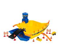 Theo Klein 3248 Cantiere di sabbia Cat® Mega I Sabbia e bacino d'acqua I Include cassone, pala gommata, caterpillar I Giocattoli per bambini dai 18 mesi in su