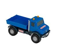 Theo Klein 3802 Mercedes-Benz Unimog Ribaltabile per la sabbia | Per interni ed esterni | Scala 1:24 | Prodotto con licenza ufficiale | Giocattolo per bambini dai 3 anni