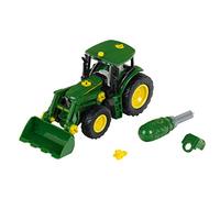 Theo Klein 3903 Trattore John Deere, con Sollevatore Frontale e contrappeso, Singoli Pezzi smontabili, Dimensioni- 24,5 cm x 9,5 cm x 12 cm, Giocattolo per Bambini a Partire dai 3 Anni