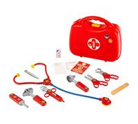 Theo Klein 4383 Valigetta del Dottore, Valigetta del Medico con stetoscopio, termometro, siringa e Pratica Maniglia di Trasporto, 28 cm x 9,5 cm x 22 cm, Giocattolo per Bambini a Partire dai 3 Anni