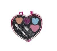 Theo Klein 5563 Trousse a forma di cuore, piccola I Include ombretto, fard e lucidalabbra I Dimensioni- 9 cm x 9 cm x 1,6 cm I Giocattoli per bambini dai 3 anni in su