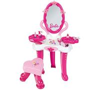 Theo Klein 5769 Salone di Bellezza Barbie, Tavolo da Toeletta con Specchio, ripiano Girevole, Sgabello e tanti Accessori, Giocattoli per Bambini dai 3 Anni in su
