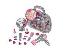 Theo Klein 5855 Valigetta del Parrucchiere con Asciugacapelli Braun, Specchio, Pettine e Accessori Styling, con Phon a Batterie, 27.5 cm x 11 cm x 22.2 cm, Giocattolo per Bambini a Partire dai 3 Anni