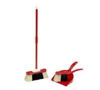 Theo Klein 6304 Set di Scope Classiche I Include Scopa per Bambini, scopetta e Paletta I Giocattoli per Bambini dai 3 Anni in su