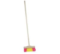 Theo Klein 6608 Scopa in legno I Scopa per bambini con resistente manico in legno I Setole robuste in plastica I Dimensioni- 18 cm x 5 cm x 70 cm I Giocattoli per bambini dai 3 anni in su